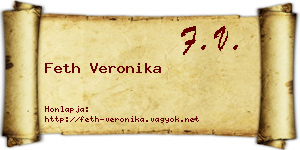 Feth Veronika névjegykártya